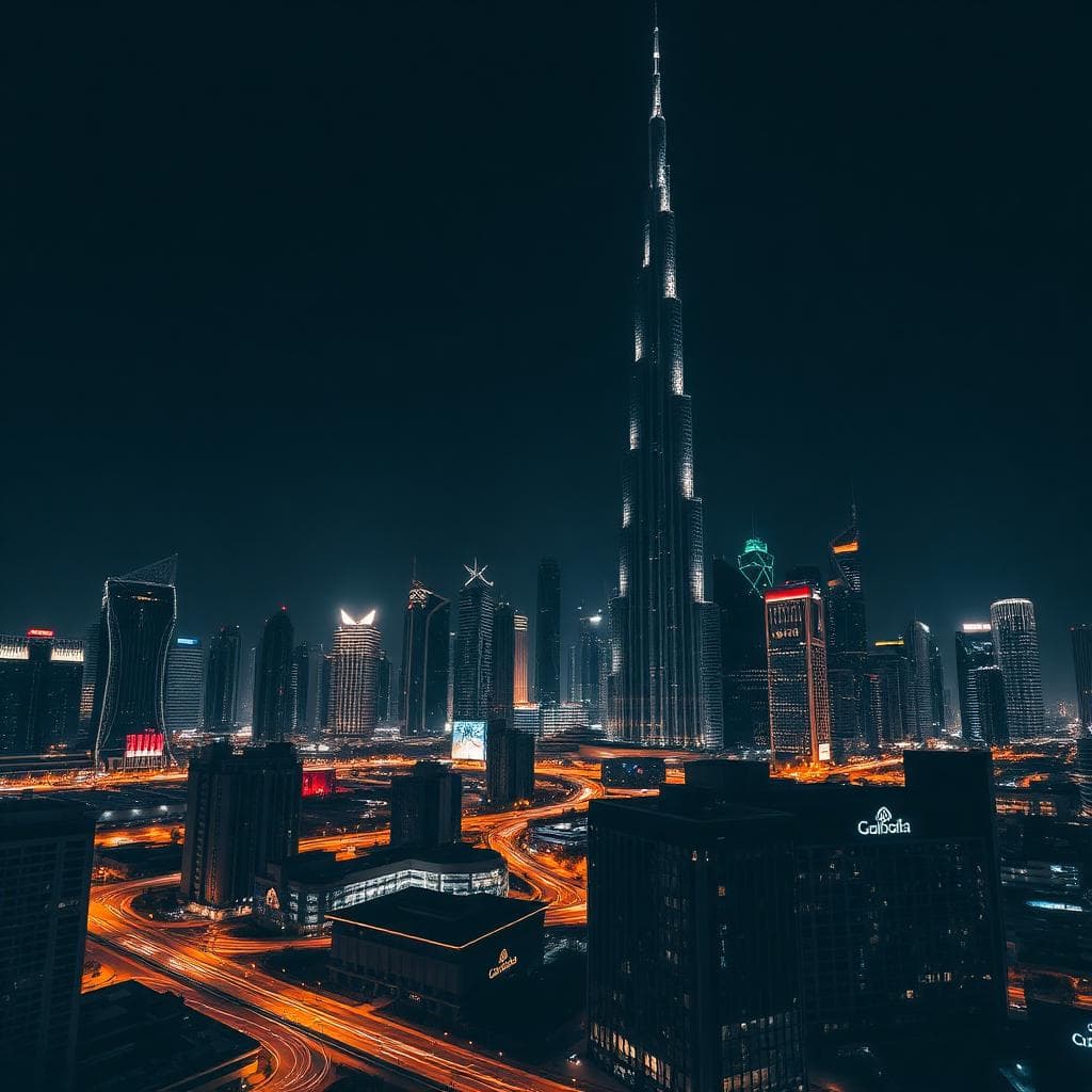 Burj nights — view from #8901.