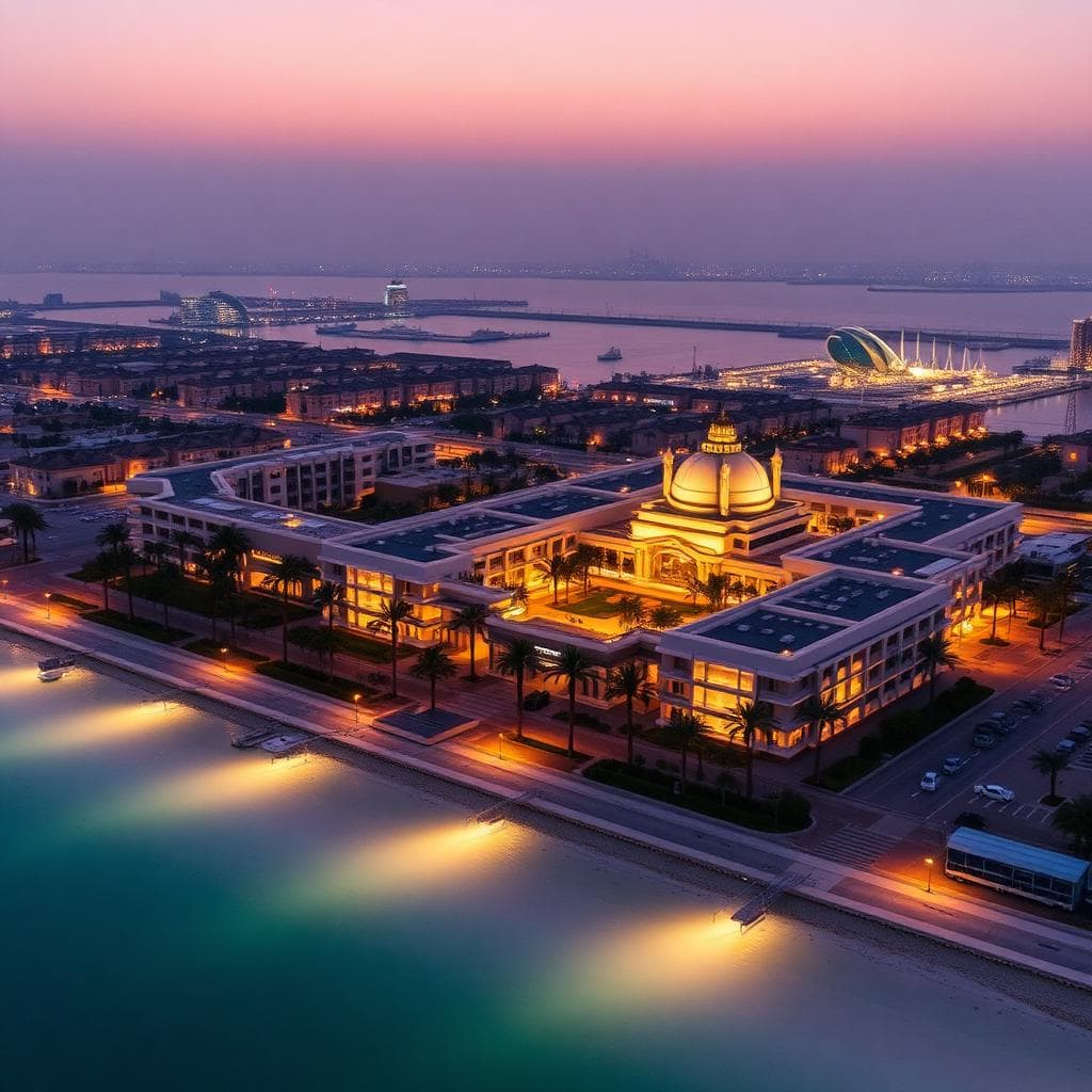 Sunrise over the Palm.